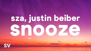 SZA Justin Beiber  Snooze Acoustic Lyrics [upl. by Ahsienek]