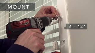 Graber  How to Install Wood and Faux Wood Blinds  Inside Mount [upl. by Madelle]