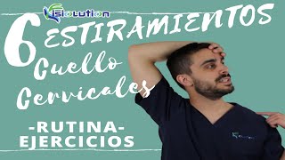 ESTIRAMIENTOS para tratar el DOLOR DE CUELLO y CERVICALES  Fisiolution [upl. by Ojela]