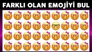 Bu Resimlerdeki Farklı Emojiyi Bulabilir misin � BAŞARISIZ [upl. by Notpmah]