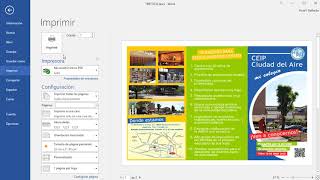CÓMO IMPRIMIR UN TRÍPTICO EN WORD [upl. by Martita]