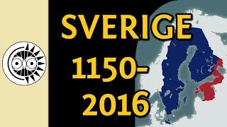 Sveriges gränser från 1150 till idag [upl. by Lias]