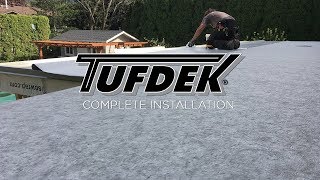 Tufdek™ Waterproof Vinyl Decking  Complete Install Video [upl. by Risa751]