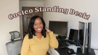 Tresanti Curved Adjustable Height Desk from Costco  2021 Review and Demo [upl. by Acissaj]