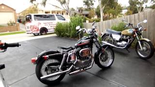 Harley Davidson Iron Head Sportster 1973 Iron head Sporty [upl. by Legyn126]