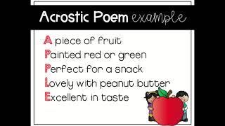 Acrostic Poems Day 1  Google Slides [upl. by Vin]