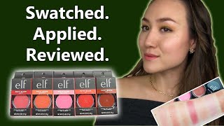 elf PUTTY BLUSHES Swatches Application amp Review [upl. by Iborian]