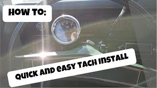 Tachometer Installation  Quick and easy on any Car [upl. by Aicena416]