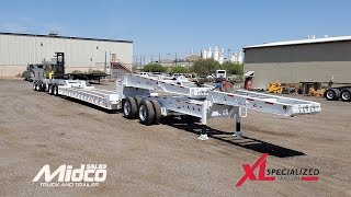 Lowboy Trailer Walkaround  Load King 503554SSSF18in LDH Hydraulic Detachable Gooseneck Trailer [upl. by Glinys267]