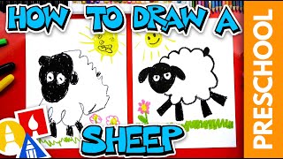 How To Draw A Sheep  Preschool [upl. by Iderf]