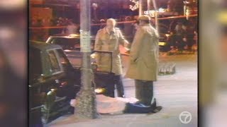 1985 mob hit The murder of Gambino boss Paul Castellano outside Sparks Steak House [upl. by Ezmeralda532]