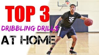 HOW TO IMPROVE DRIBBLING  BASKETBALL DRILLS AT HOME [upl. by Eibbob]