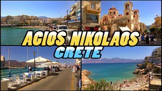 AGIOS NIKOLAOS  Crete Greece 4k [upl. by Ydurt]