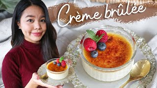 Easiest French Crème Brûlée recipe  Including no blow torch method [upl. by Oech]