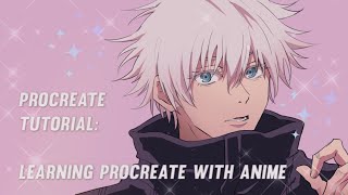 Procreate Tutorial Drawing anime screenshots with some Procreate basics [upl. by Akcirderf]