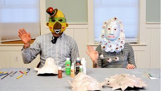 Making Papier Mâché Masks [upl. by Lemal223]