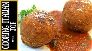 Arancini Fried Rice Balls  Cooking Italian with Joe [upl. by Brittne381]