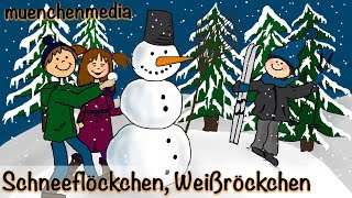 ⭐️ Schneeflöckchen Weißröckchen  Weihnachtslieder deutsch  Kinderlieder deutsch  muenchenmedia [upl. by Gilud298]