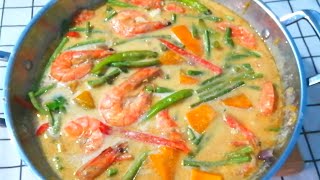 GINATAANG HIPON WITH KALABASA AT SITAW RECIPE [upl. by Jena]