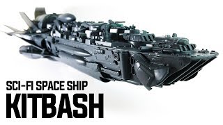 KITBASH SCIFI SPACE SHIP HOW TO [upl. by Oletta441]