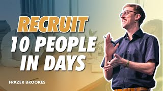 Network Marketing Recruiting – How To Recruit 10 People In 10 Days [upl. by Aisaim]