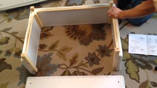 IKEA EKTORP Footstool Ottoman Assembly Instructions Video  How To [upl. by Marrin]