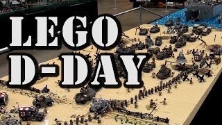 Epic LEGO WWII DDay Normandy Omaha Beach by Brickmania [upl. by Yraeht528]