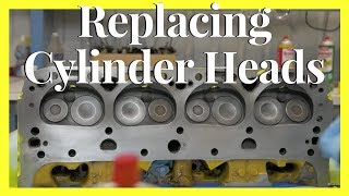 How To Install Heads On A Chevy  Rebuilding A Cylinder Head [upl. by Akela]