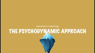 ALevel Psychology AQA The Psychodynamic Approach [upl. by Aruasi]