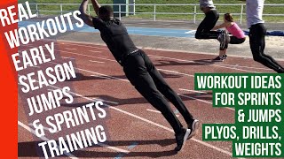 REAL WORKOUTS FOR JUMPERS amp SPRINTERS Early Season [upl. by Jermyn]