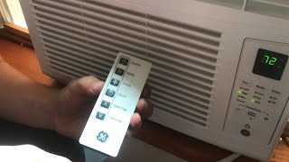 REVIEW GE 6000 btu electronic window air conditioner [upl. by Niryt868]