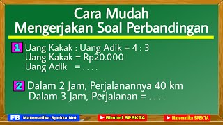 Cara Mudah Mengerjakan Soal Perbandingan Senilai PART 1 [upl. by Eenwat]