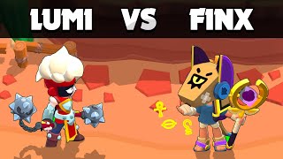 LUMI vs FINX  1 vs 1  Brawl Stars [upl. by Quartis]