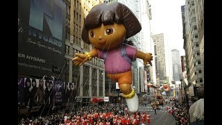 Macys Thanksgiving Day Parade Balloons 2017 [upl. by Ahsikan]