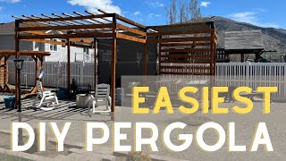 Modern Pergola  Super Easy Build [upl. by Patti]