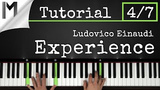 Experience  Ludovico Einaudi  Full Piano Tutorial Part 47 [upl. by Divadleahcim204]