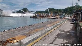 Terrible tragedy Taiwan bridge collapse caught on camera [upl. by Leggett]