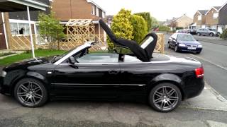 Audi A4 Cabriolet Convertible B6B7 Roof Opening with Remote [upl. by Selle]