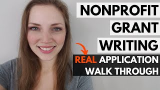 Grant Writing for Nonprofits REAL Application WalkThrough Dreyfus Foundation [upl. by Nahtonoj853]