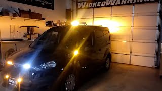 New Ford Transit LED Emergency Strobe Lights Install [upl. by Diraj311]