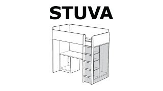 How to assemble the STUVA storage unit [upl. by Arual]