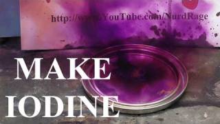 Make Iodine from Sulfuric acid and Alkali Metal Iodide [upl. by Whiting]