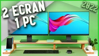 TUTO  COMMENT AVOIR DEUX ECRANS SUR UN SEUL PC [upl. by Kim]