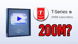 TSERIES 200 MILLION SUBSCRIBERS PLAY BUTTON [upl. by Launce]