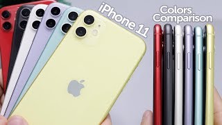 iPhone 11 All Colors InDepth Comparison Which is Best [upl. by Enovi]