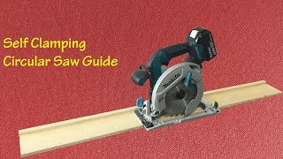 Making a Self Clamping Circular Saw Guide  Kendinden Yapışkanlı Kesim Kılavuzu [upl. by Zednanreh]