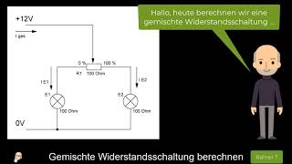 01 Gemischte Widerstandsschaltung berechnen [upl. by Airahs]