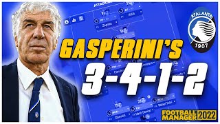 FM22  GASPERINIS 3412 ATALANTA TACTIC  FOOTBALL MANAGER 2022 [upl. by Avrenim320]