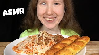 ASMR SPAGHETTI amp MEATBALLS MUKBANG No Talking EATING SOUNDS [upl. by Aikenahs]