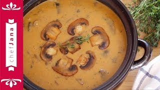 Vegan creamy Hungarian mushroom soup⎜easy simple ingredients [upl. by Bride]